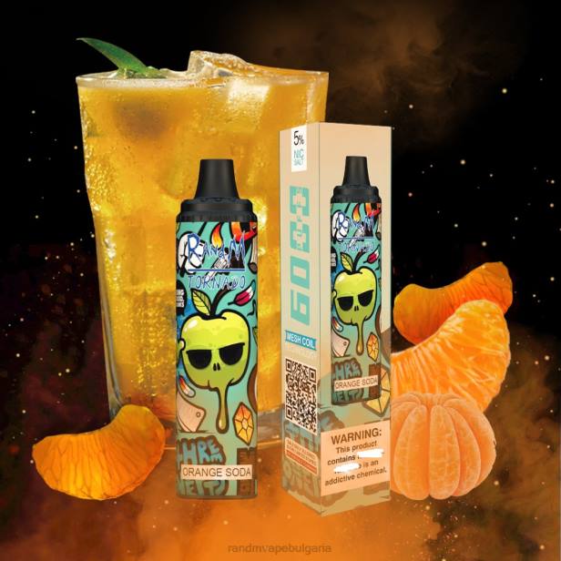 NJ6J280 - tornado vape BG - RandM Tornado 6000 устройство за контрол на въздушния поток 1бр пина колада ром