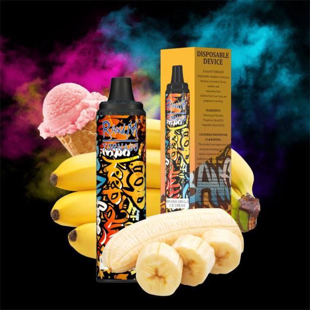 NJ6J280 - tornado vape BG - RandM Tornado 6000 устройство за контрол на въздушния поток 1бр пина колада ром