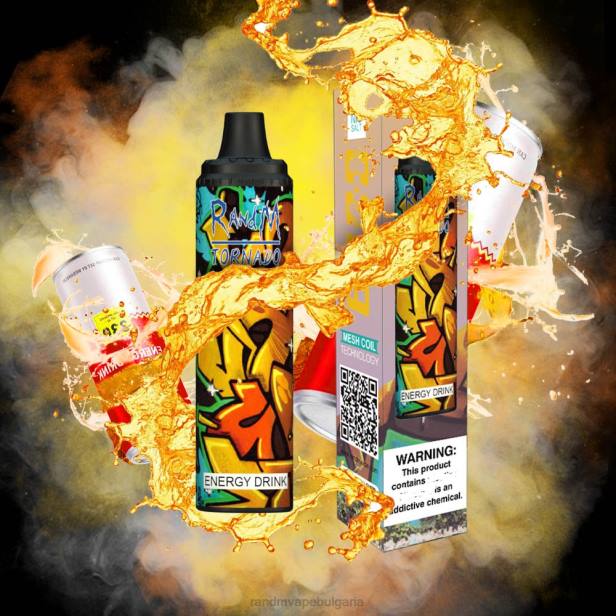 NJ6J280 - tornado vape BG - RandM Tornado 6000 устройство за контрол на въздушния поток 1бр пина колада ром