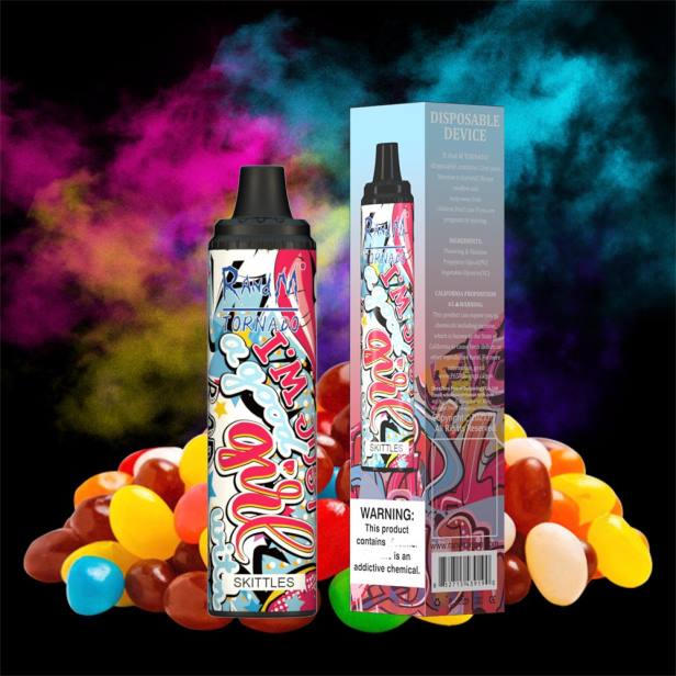NJ6J280 - tornado vape BG - RandM Tornado 6000 устройство за контрол на въздушния поток 1бр пина колада ром
