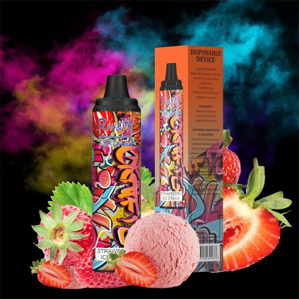 NJ6J290 - tornado vape BG - RandM Tornado 6000 устройство за контрол на въздушния поток 1бр буен лед