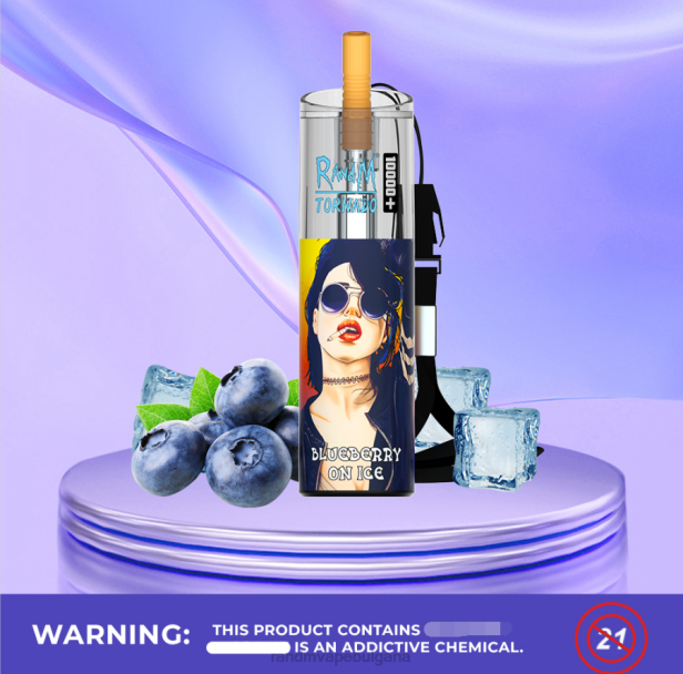 NJ6J80 - tornado vape BG - RandM Tornado 10000 плюс вейп устройство за контрол на въздушния поток 1 бр червена ябълка лимон