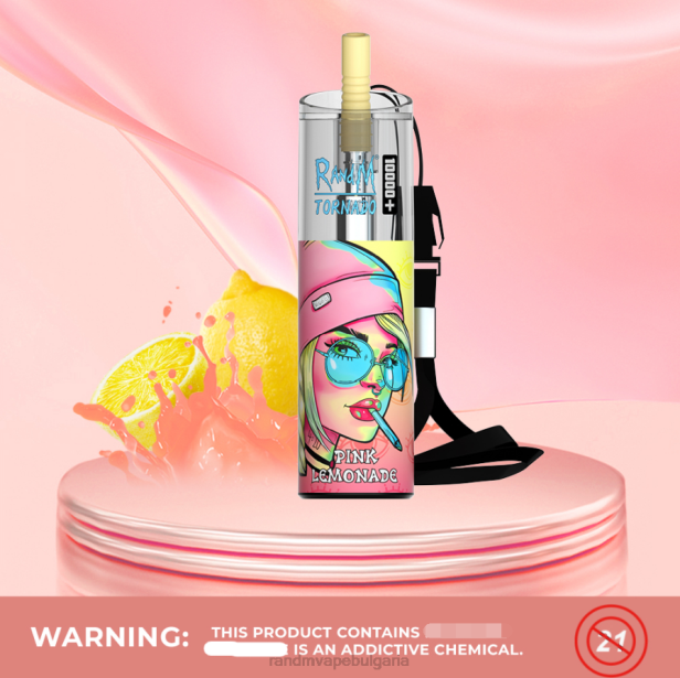 NJ6J80 - tornado vape BG - RandM Tornado 10000 плюс вейп устройство за контрол на въздушния поток 1 бр червена ябълка лимон