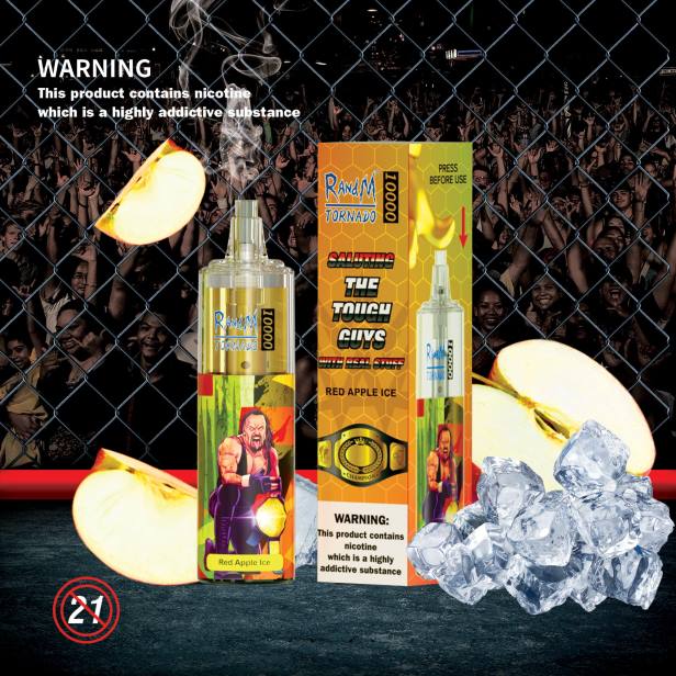 NJ6J108 - RandM vape store - RandM Tornado 10000 вейп устройство за контрол на въздушния поток 1 бр ягода диня