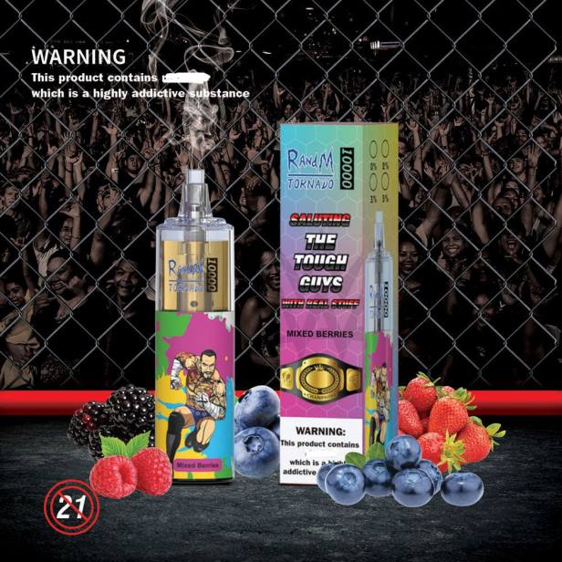 NJ6J109 - RandM tornado best flavour - RandM Tornado 10000 вейп устройство за контрол на въздушния поток 1 бр гроздов лед
