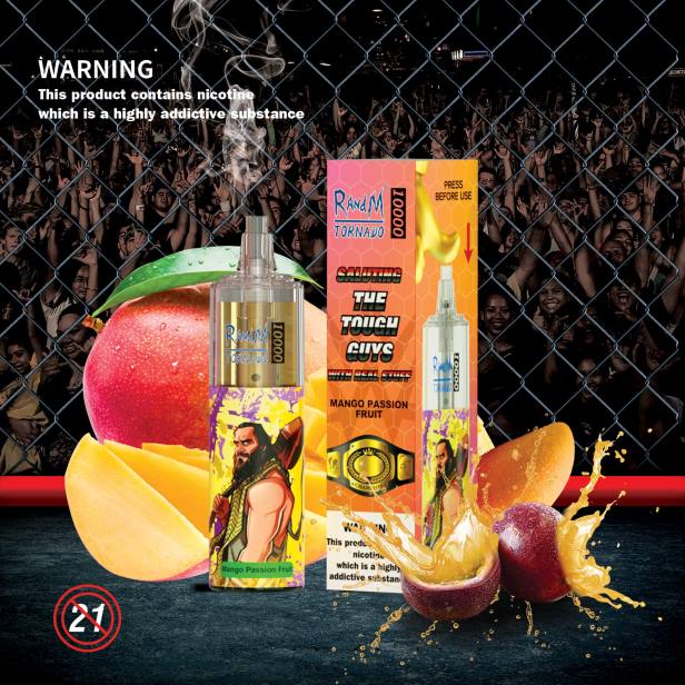 NJ6J110 - tornado vape BG - RandM Tornado 10000 вейп устройство за контрол на въздушния поток 1 бр ментов ментол