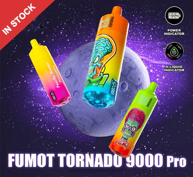 NJ6J205 - RandM tornado цена - Fumot RandM Tornado 9000 pro вейп устройство с батерия и ejuice дисплей версия 2 кегли