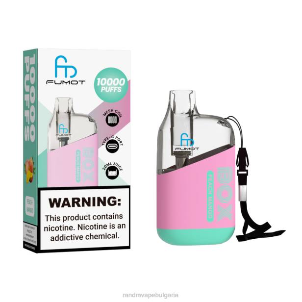 NJ6J100 - tornado vape BG - Fumot Original RandM Tornado Box 10000 вейп устройство за контрол на въздушния поток 1 бр кола лед