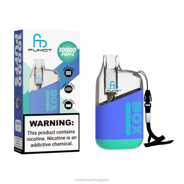 NJ6J100 - tornado vape BG - Fumot Original RandM Tornado Box 10000 вейп устройство за контрол на въздушния поток 1 бр кола лед