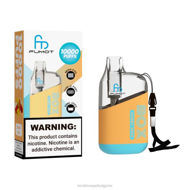 NJ6J100 - tornado vape BG - Fumot Original RandM Tornado Box 10000 вейп устройство за контрол на въздушния поток 1 бр кола лед